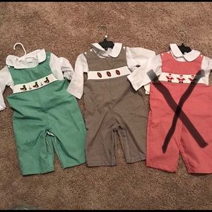 Boys smocked outfits Sz 12 months